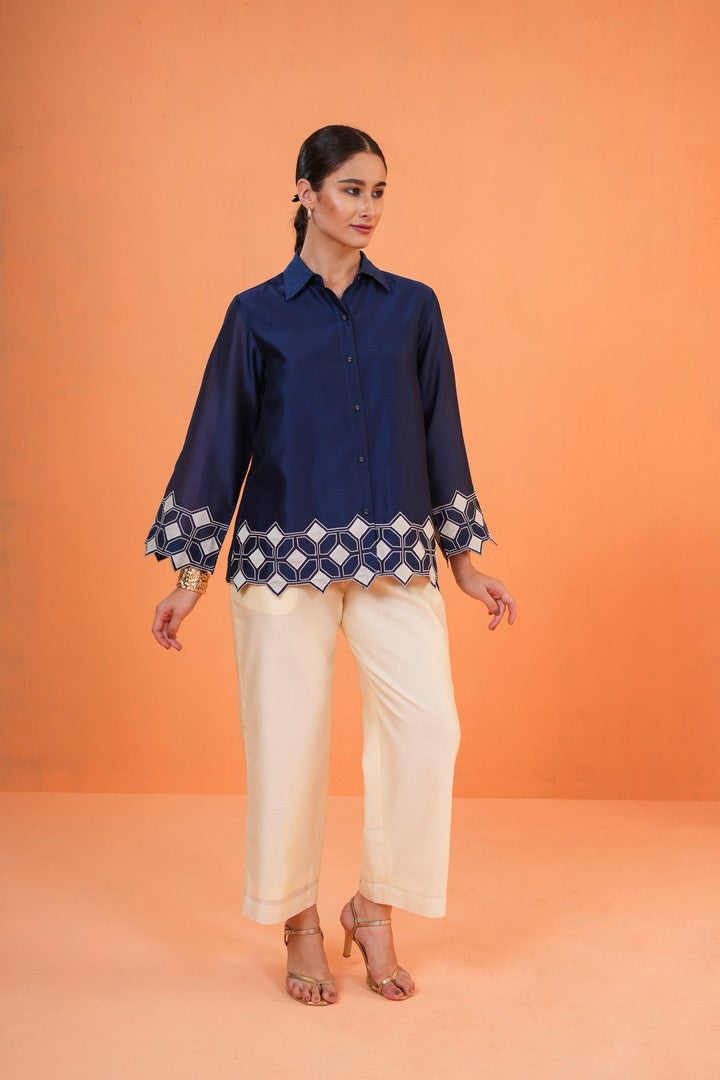 ORIGANI Blue Symphony Co ord Set