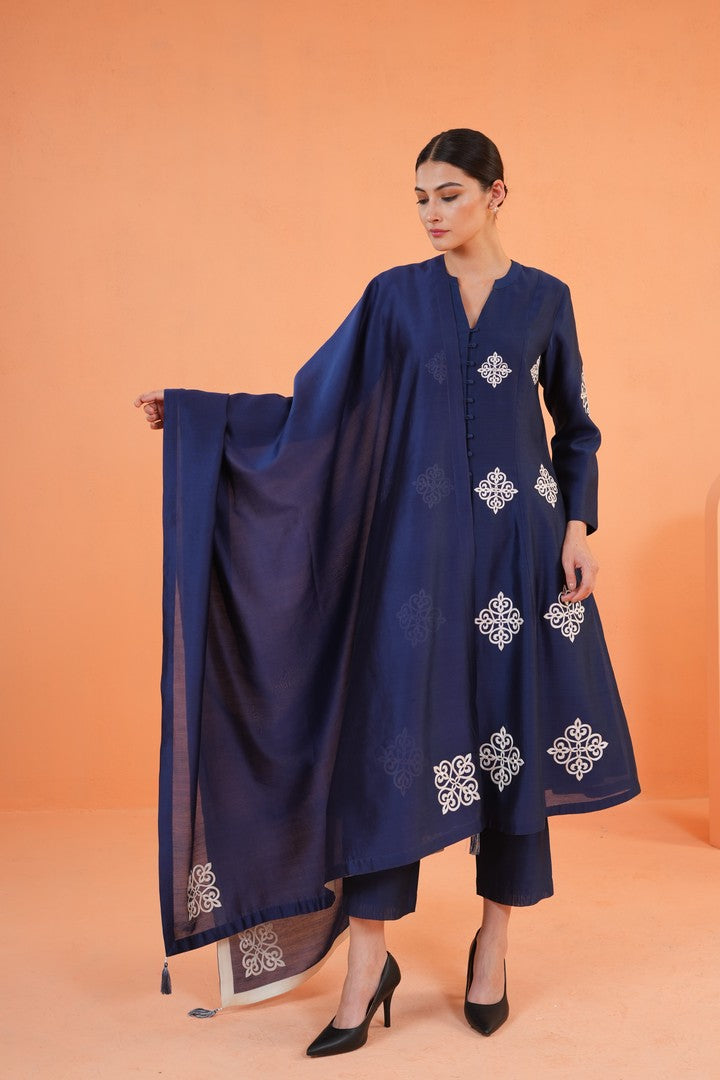 ORIGANI Blue Zahara Dupatta