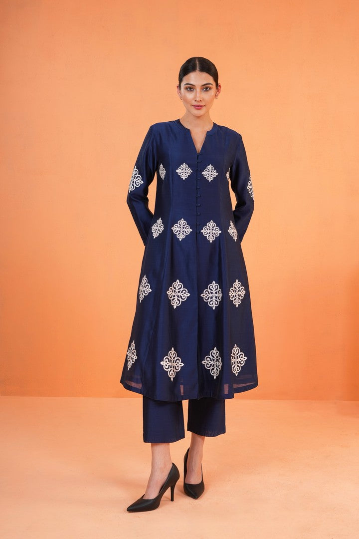 ORIGANI Blue Zahara Suit Set