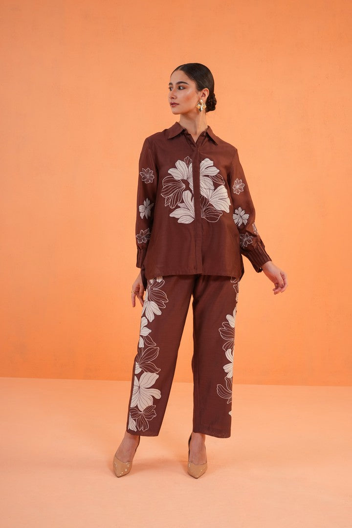 ORIGANI Brown Noir Co ord set