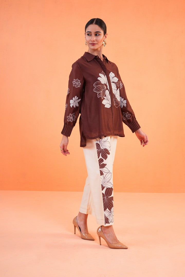 ORIGANI Brown Noir Shirt