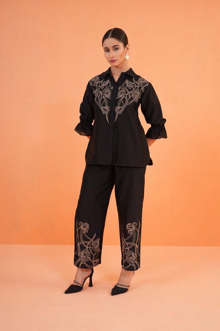 ORIGANI Black Oasis Co ord Set