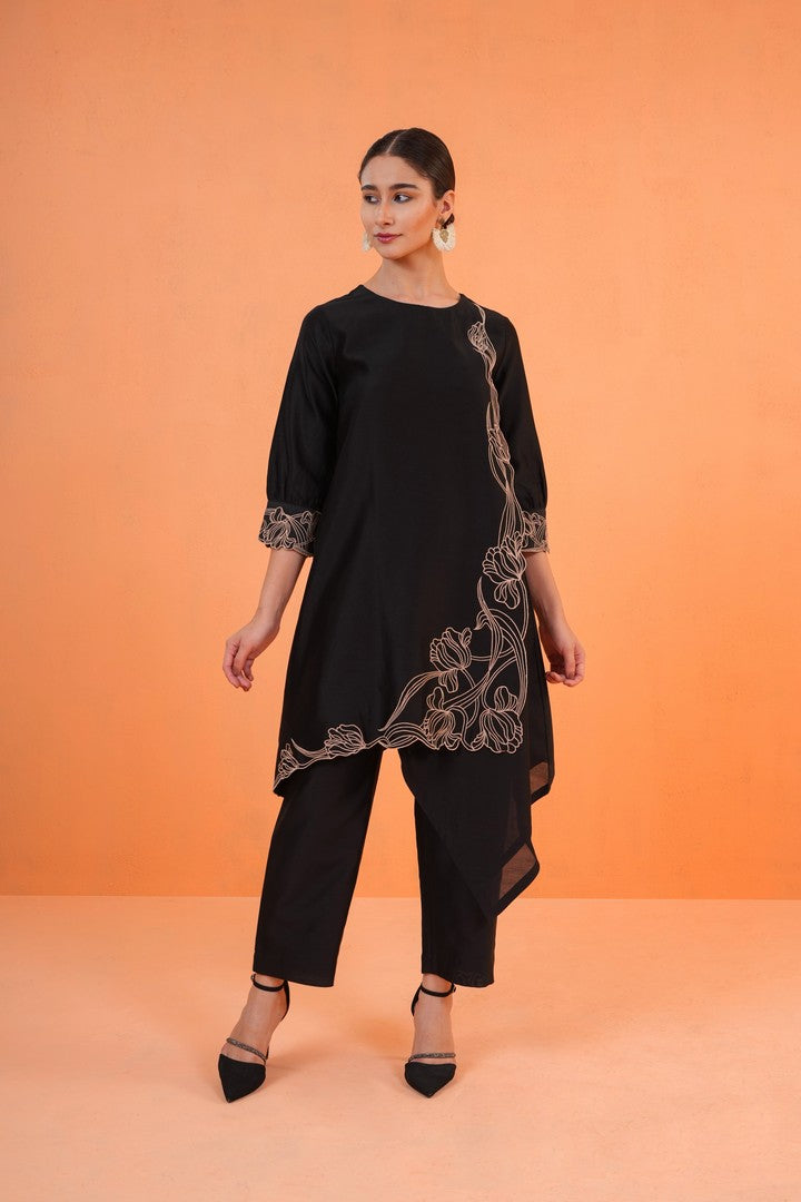 ORIGANI Black Oasis Tunic Set