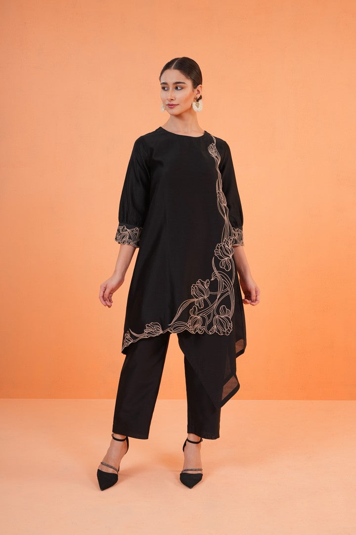 ORIGANI Black Oasis Tunic Set