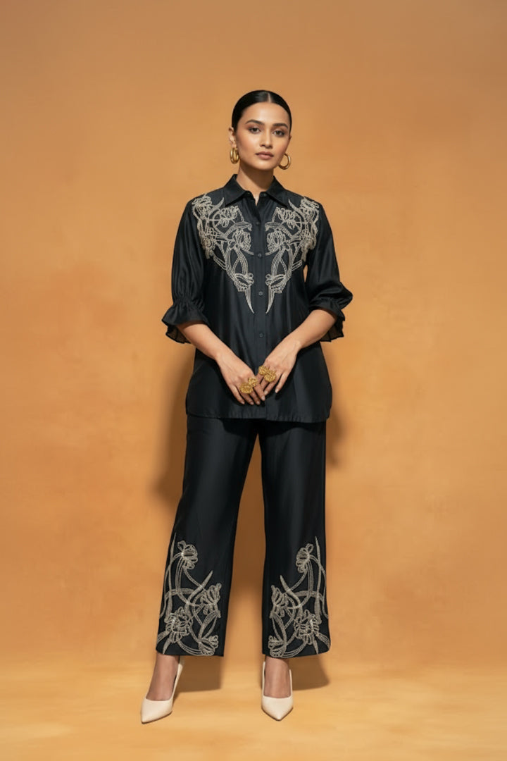ORIGANI Black Oasis Co ord Set