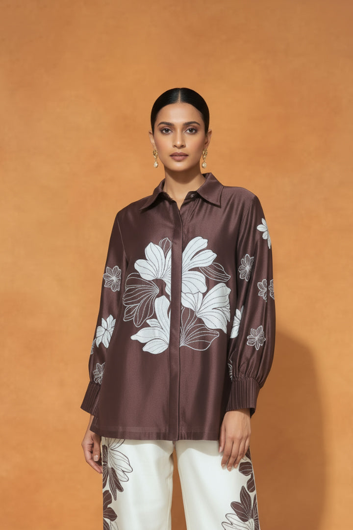 ORIGANI Brown Noir Shirt
