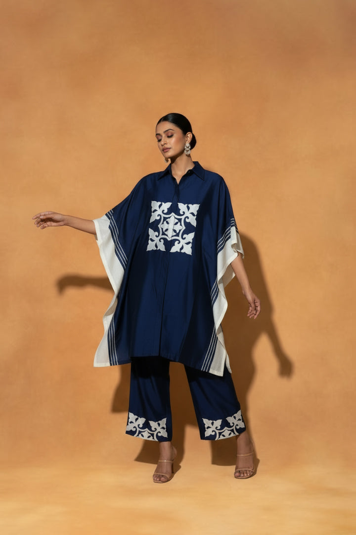 ORIGANI Blue Medina Tunic Set